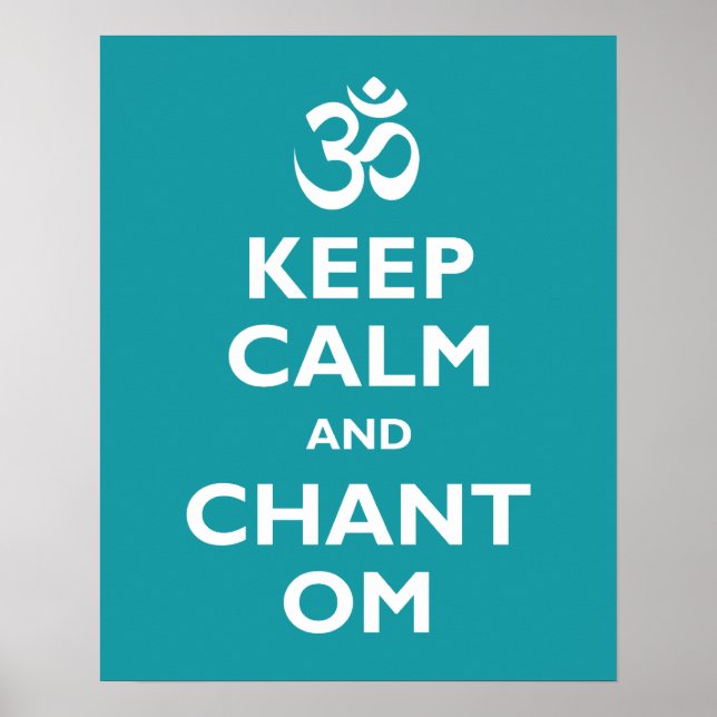 Keep Calm and Chant Om Poster (Front)