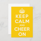Keep Calm and Cheer On (Front/Back)
