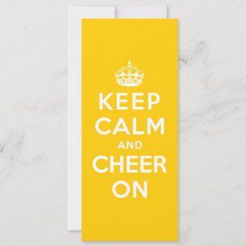 Keep Calm And Cheer On by keepcalmparodies at Zazzle