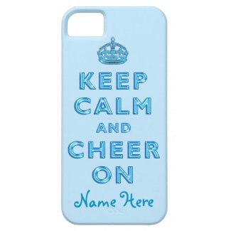 KEEP CALM AND CHEER ON iPhone for Cheerleaders iPhone 5 Case