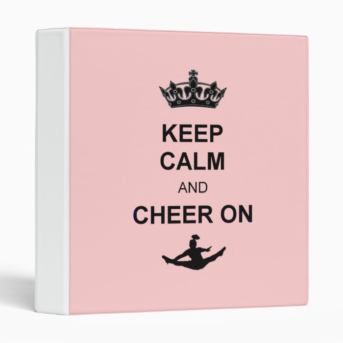 Keep Calm and Cheer on Vinyl Binders