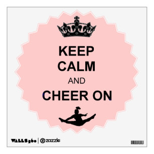Keep Calm and Cheer on Wall Sticker