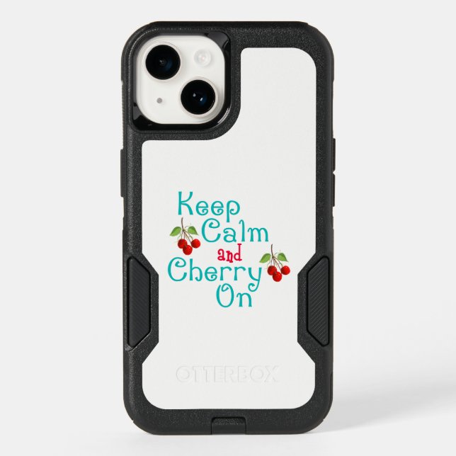 Keep Calm And Cherry On Otterbox iPhone Case (Back)