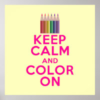 Keep Calm And Color On Personalized Adult Coloring Book