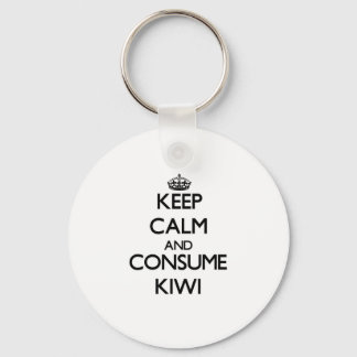 Keep calm and consume Kiwi Keychain