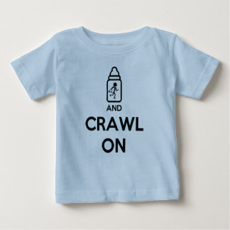 Keep Calm and Crawl on - Twin B Baby T-Shirt