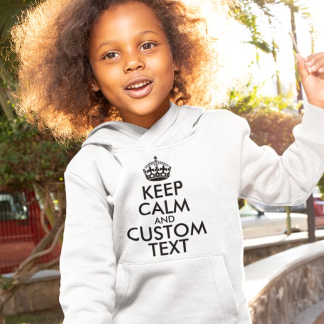 Keep Calm and Create Your Own Make Add Text Here Hoodie (Creator Uploaded)