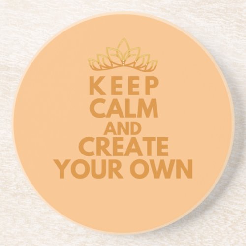 Keep calm and create your own T_Shirt Throw Pillow Coaster