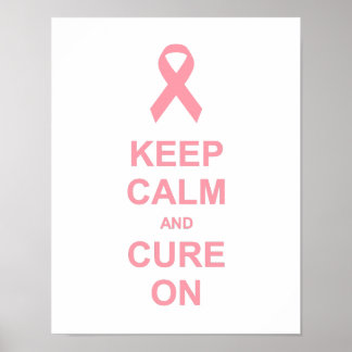 Keep Calm and Cure On Poster