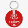 Keep Calm and Curry On Keychain