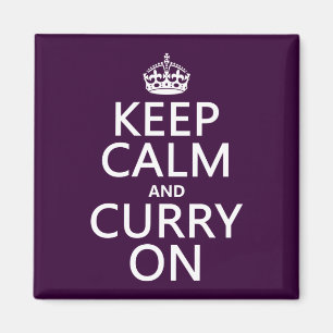 Keep Calm and Curry On Magnet