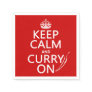 Keep Calm and Curry On Napkins