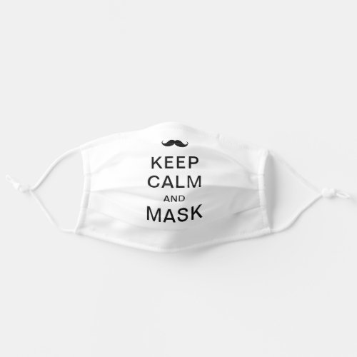 Keep calm and customize your own black adult cloth face mask