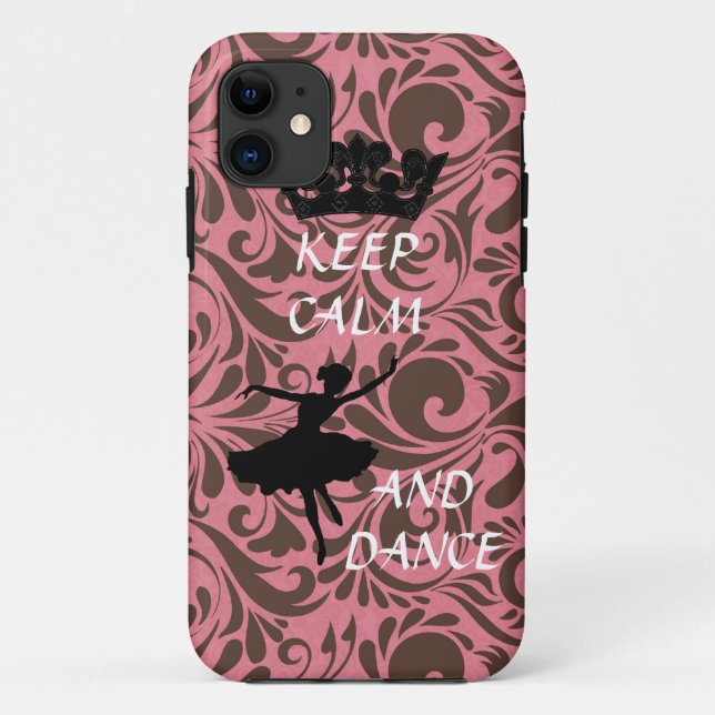 keep calm and dance ballerina iphone 5 case (Back)