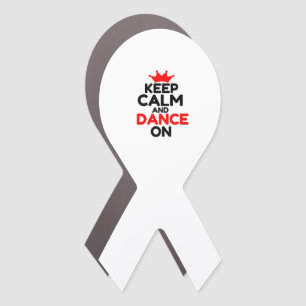 KEEP CALM AND DANCE ON CAR MAGNET