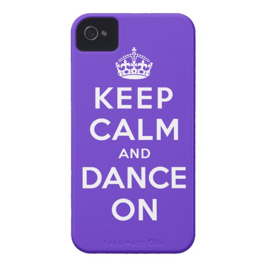 Keep Calm and Dance On Case-Mate iPhone Case (Back)
