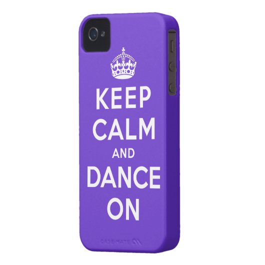 Keep Calm and Dance On Case-Mate iPhone Case (Back Left)