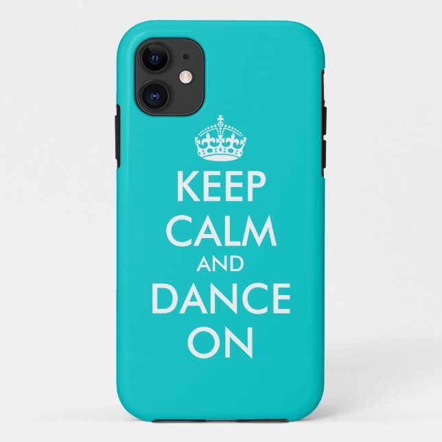 Keep Calm and dance on iPhone case | Customizable (Back)