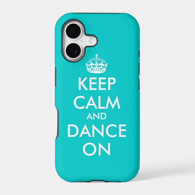 Keep Calm and dance on iPhone case | Customizable (Back)