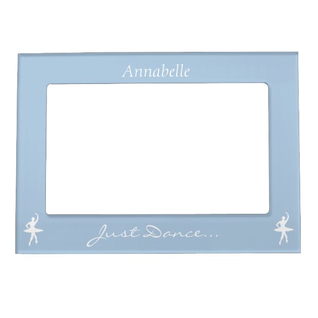 Keep Calm and Dance On Light Blue Magnetic Frame (Front)