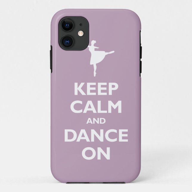 Keep Calm and Dance On (pale violet) Case-Mate iPhone Case (Back)