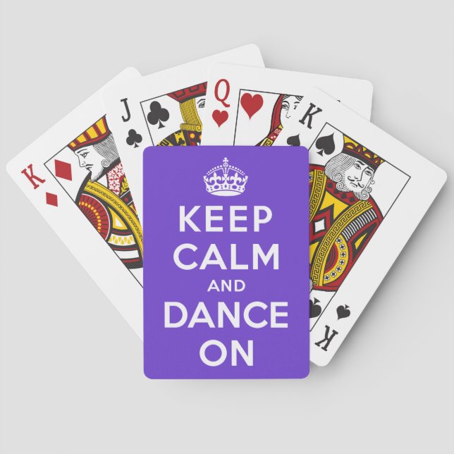 Keep Calm and Dance On Poker Cards (Back)