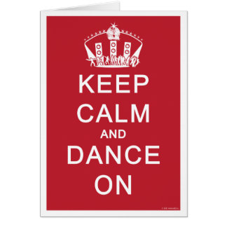 Keep Calm and Dance On (Red) Cards