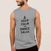 Keep Calm and Dance Salsa Sleeveless Shirt (Front)
