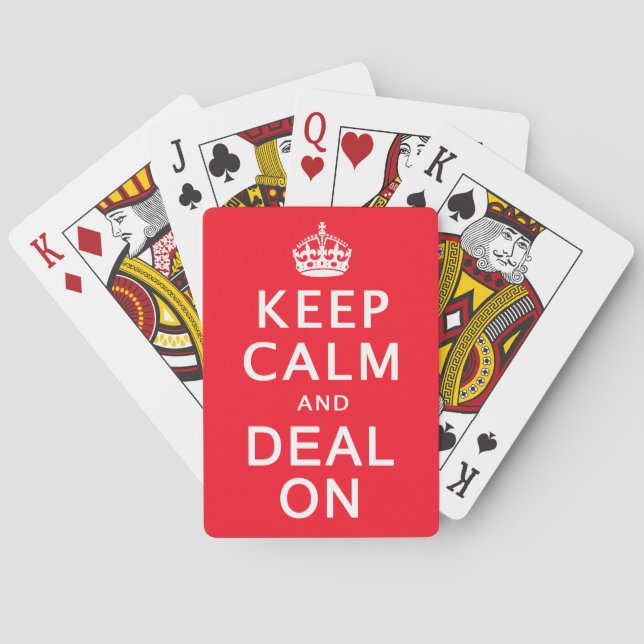 Keep Calm and Deal On Playing Cards (Back)
