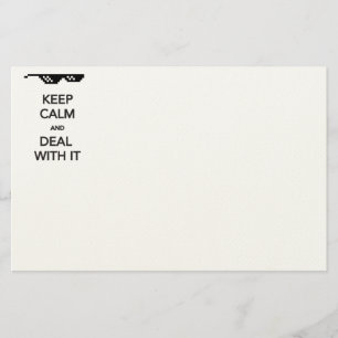 KEEP CALM and Deal with It Stationery