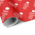Keep Calm and Dig On Volleyball Sports Lovers Wrapping Paper