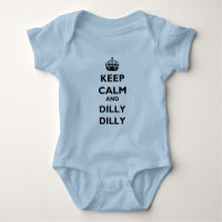 Keep Calm and Dilly Dilly Baby Jersey Lt Bodysuit