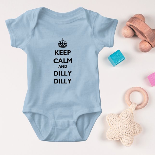 Keep Calm and Dilly Dilly Baby Jersey Lt Bodysuit (Keep Calm and Dilly Dilly Baby Jersey Lt Bodysuit)