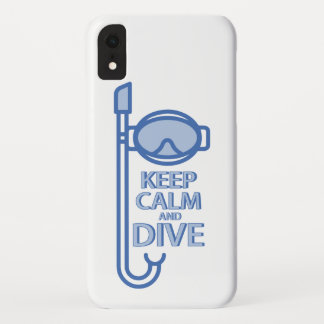 Keep calm and dive iPhone XR case