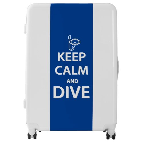 Keep calm and dive luggage