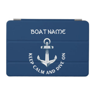 Keep Calm And Dive On,Anchor Navy Blue  iPad Mini Cover