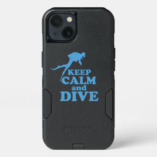 Keep calm and dive iPhone 13 case