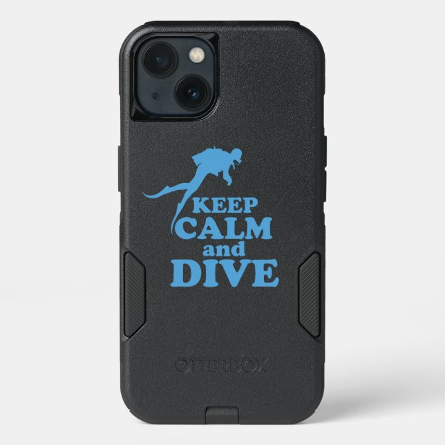 Keep calm and dive otterbox iPhone case (Back)