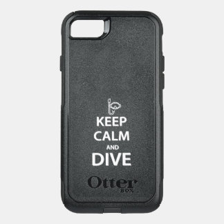 Keep calm and dive OtterBox commuter iPhone SE/8/7 case