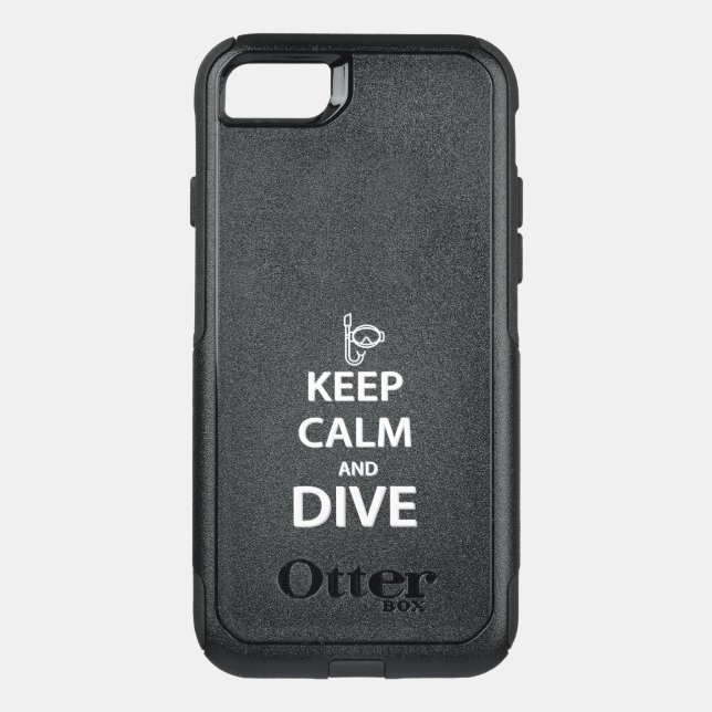 Keep calm and dive otterbox iPhone case (Back)