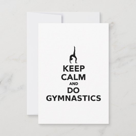 Keep calm and do Gymnastics (Front)