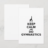 Keep calm and do Gymnastics (Front/Back)