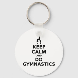 Keep calm and do Gymnastics Keychain