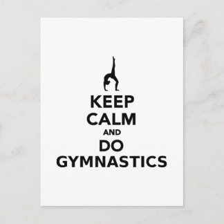 Keep calm and do Gymnastics Postcard