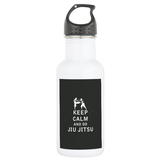 Keep Calm and Do Jiu-Jitsu Stainless Steel Water Bottle (Front)