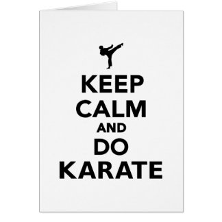 Keep calm and do Karate Cards