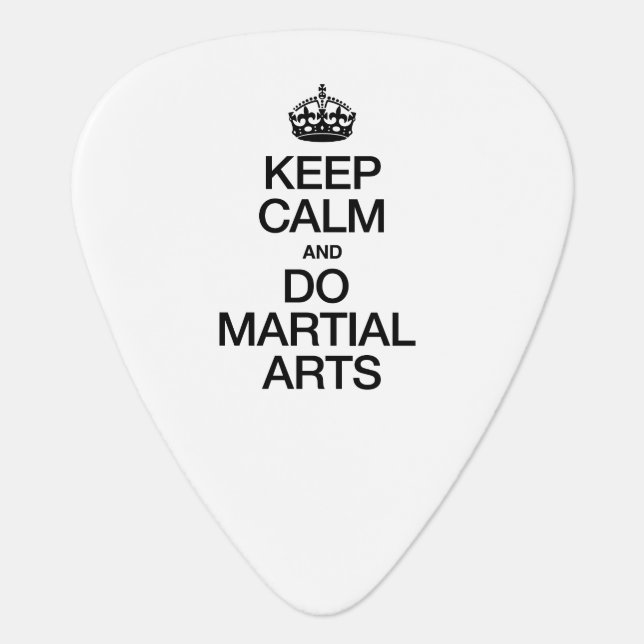 KEEP CALM AND DO MARTIAL ARTS GUITAR PICK (Front)