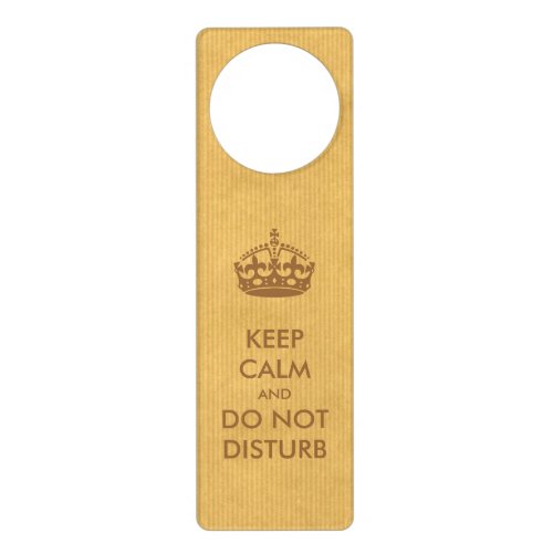 Keep Calm and Do Not Disturb Door Hanger