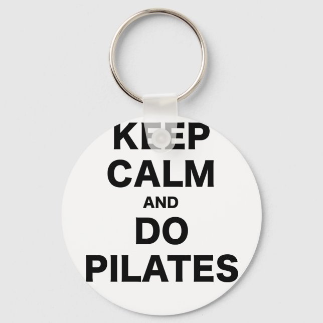 Keep Calm and Do Pilates Keychain (Front)