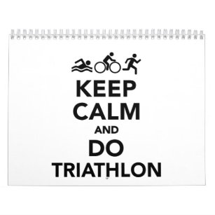 Keep calm and do triathlon calendar